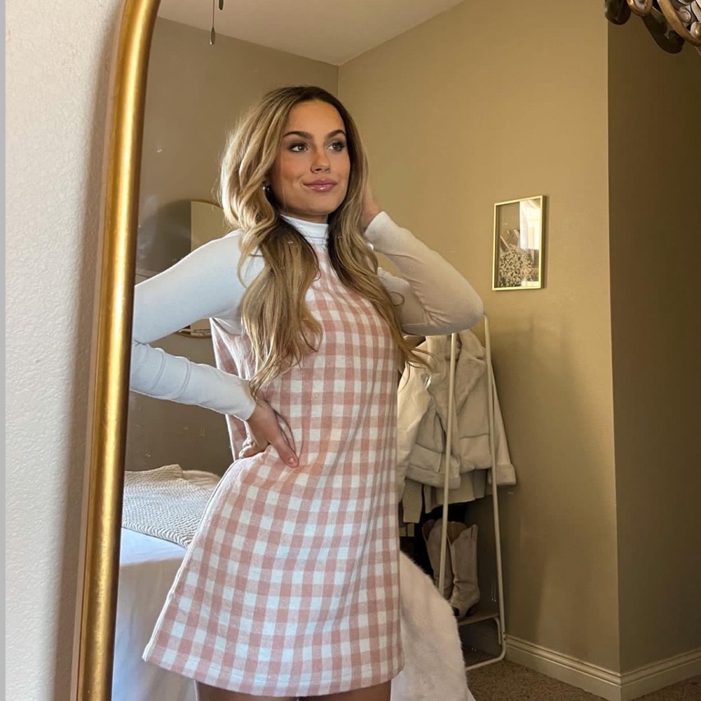 Gingham Print Dress